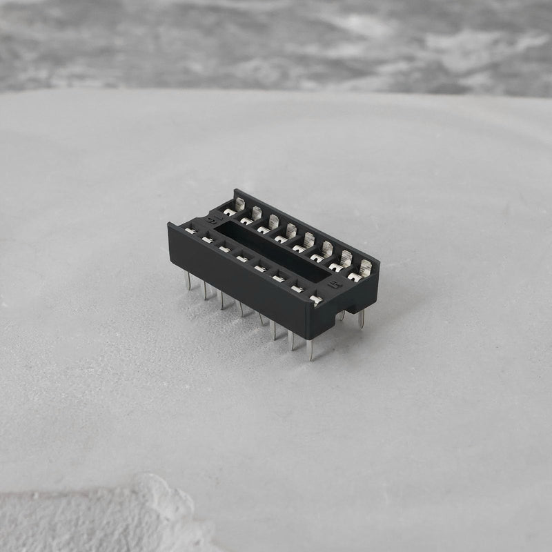 [AUSTRALIA] - ECSiNG Pack of 50 16-Pin DIP-IC Sockets, 2.54 mm, Pitch Chip Socket Soldering Adapter for Digital and Analogue Circuits, Computer and Electronic Development Board, 20 x 10 mm 16-polig, 20 x 10 mm 