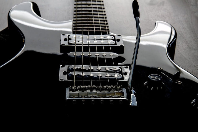 [AUSTRALIA] - 2pcs 6mm & 5mm Thread Tremolo Arm Whammy Bar with Tip Electric Guitar Metal Single Tremolo Arm, Black 2 black 