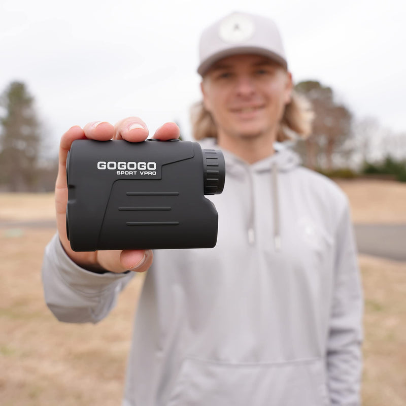 [AUSTRALIA] - Gogogo Sport Vpro GS03 Laser Golf/Hunting Rangefinder, 1000/1200 Yards Laser Range Finder with 6X Magnification Ultra-Clear View, Lightweight, Slope, Pin-Seeker & Flag-Lock & Vibration 