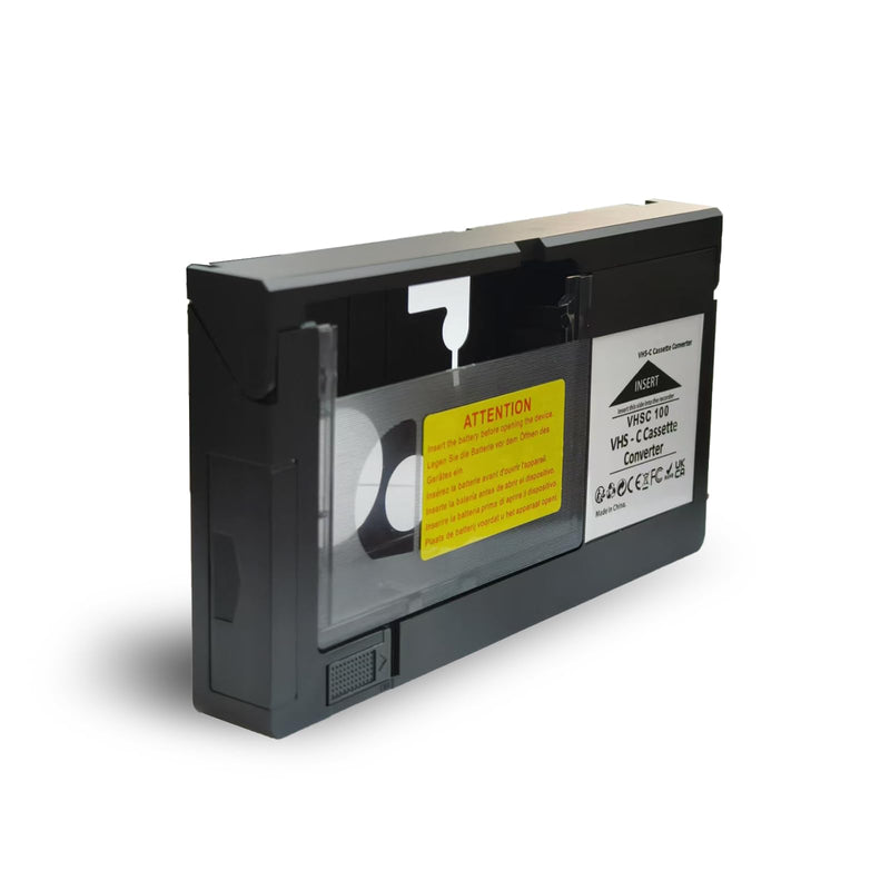 VHS-C Tape Cassette Adapter for Camcorders Motorized VHS VHS-C to VHS – Ideal for VCR Player, Video Cassette Player and VHS to Digital Converting