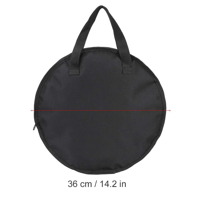 12 Inch Dumb Drum Bag,Rust-Proof Oxford Cloth Dumb Drum Practice Pad Bag with Zipper for Dumb Drum Storage