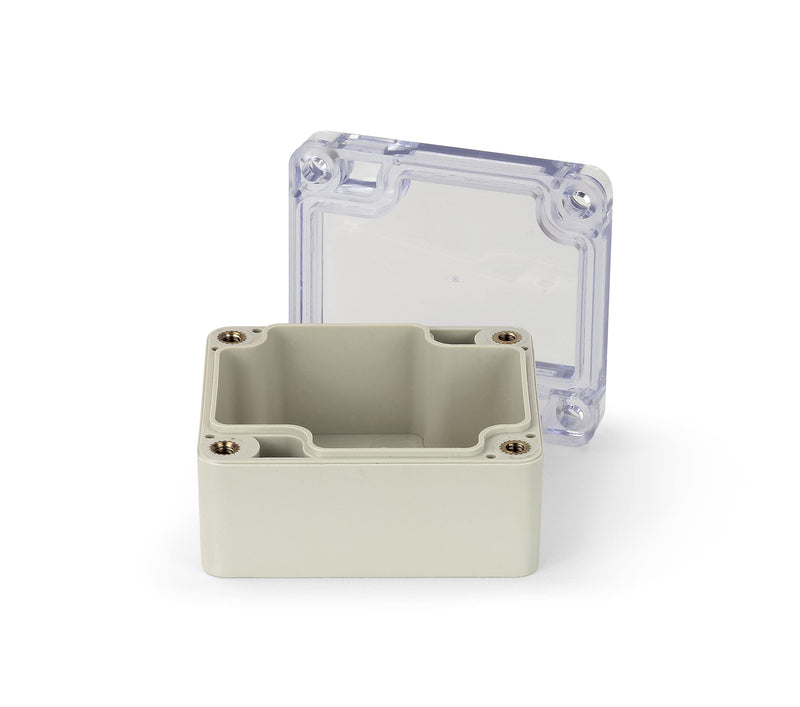 Blanko Module Enclosure, Universal Housing Made of ABS Plastic with Transparent Lid, Multi-Purpose Housing with Mounting Points for Circuit Boards, IP 65 Protection Class, L x W x H 64 x 58 x 35 mm, 64*58*35 mm