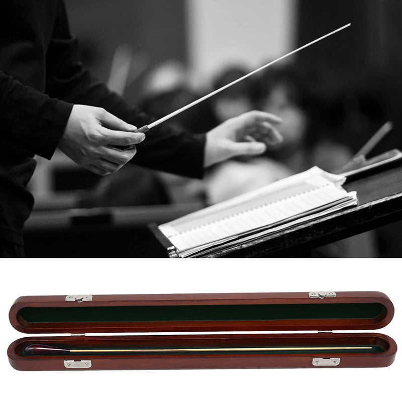Red Sandalwood Baton Box, Red Wood Conductor Baton Case Durability Resistant to Corrosion Red Wood Baton Box Case, for Storage Musical Accessory Baton