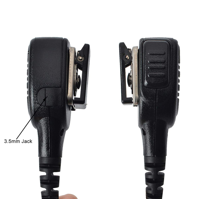 HYS IP54 Waterproof Speaker Shoulder Microphone, Handheld Remote Speaker Mic with Reinforced Cable for APX4000 APX6000 APX7000 XPR6350 XPR6550 XPR7350 XPR7550 APX 4000 6000 7000 8000