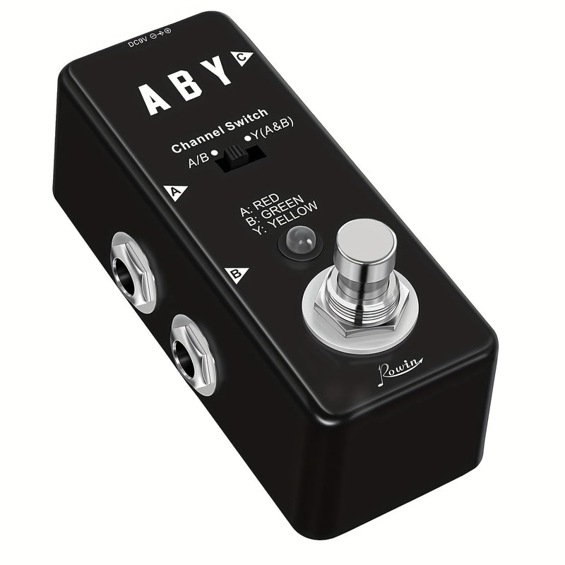 Vintage ABY Line Guitar Effect Pedal LEF-330 with True Bypass, Signal Switch, and Solid Construction