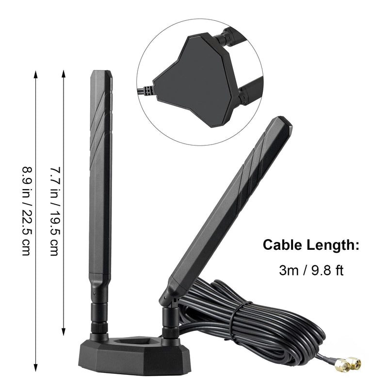 9dBi Magnetic Base 4G 5G Wide Band SMA External Antenna for Verizon AT&T T-Mobile Home Internet 4G LTE 5G Wireless Router Gateways Modem Mobile Hotspot, Eifagur Magnetic Antenna