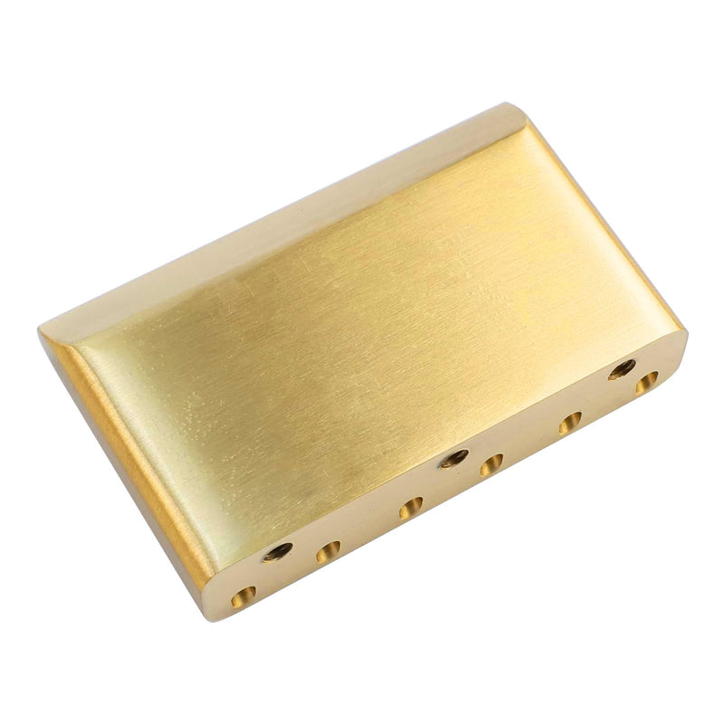 [AUSTRALIA] - Brass Electric Guitar Bridge Block 10.8mm Tremolo Bridge Block Compatible with Start ST 6-string Electric Guitar Replacement Parts（64mm×40mm×14mm） 10.8 Brass Style A 