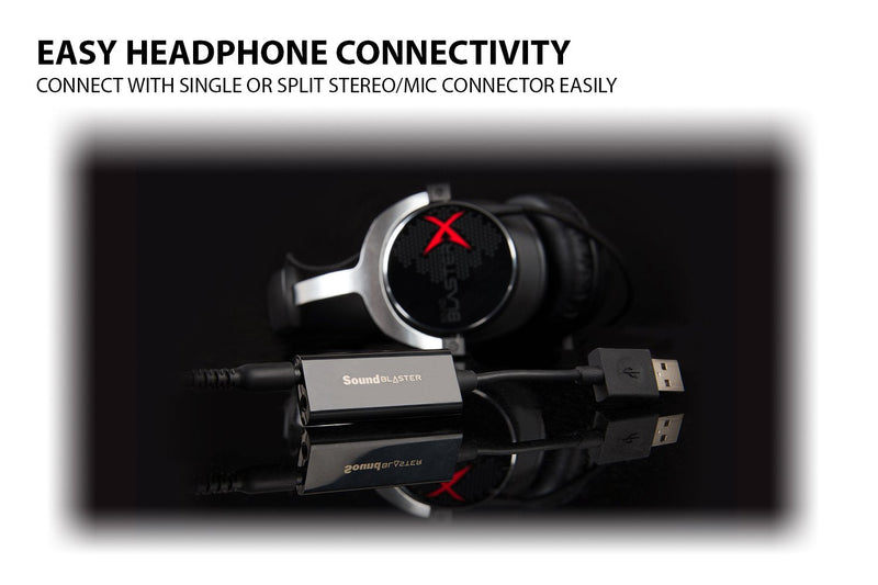 Sound Blaster Play! 3, USB Audio Adapter, 24-bit 96kHz Plug & Play | USB DAC, 24-bit/96kHz, Plug-and-Play, PC, Mac, Portable, Audio Upgrade, USB Audio For Windows and Mac