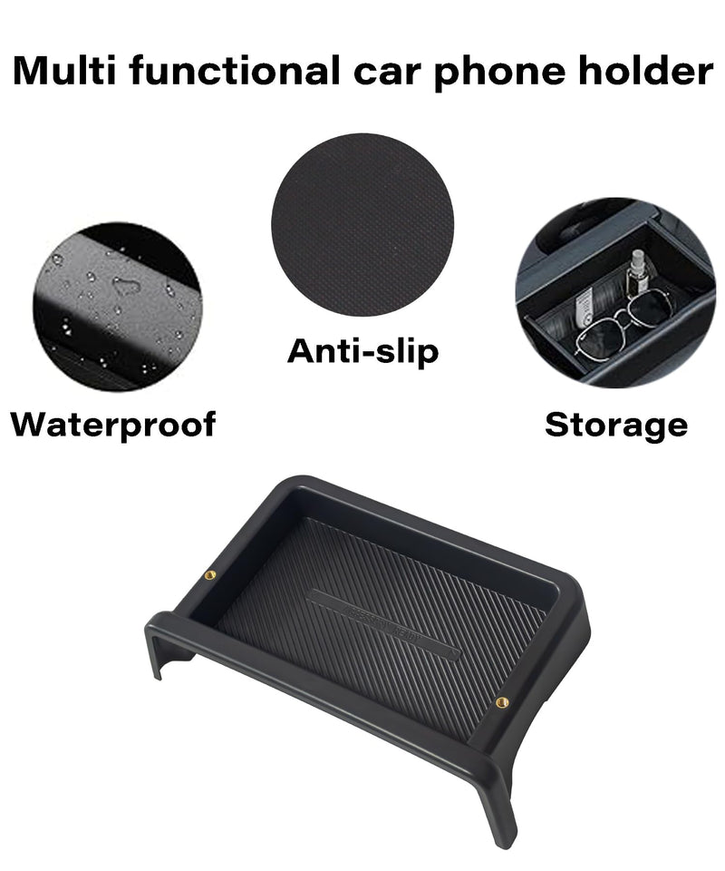 Car Phone Mount for Chevrolet Blazer 2023 2024 2025 2026 Accessories | 10.2-in Screen Clip-On 360° Rotatable MagSafe 15W Fast Wireless Charger Cell Phone Holder, 3D Fit Navigation Cradle for 2023-2026 Blazer(10.2 Inch+Storage Tray)