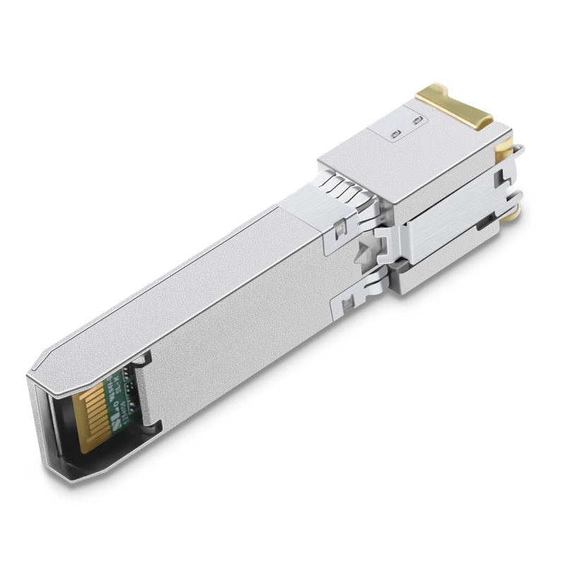 10GBASE-T SFP+ RJ45 Network Transceiver Module, 10Gb SFP to RJ-45 Copper Mini GBIC Low Working Temp Compatible with Cisco SFP-10G-T-S, Ubiquiti, Open Switch (1) x1