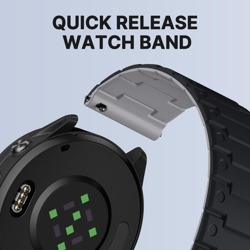 Bandletic 20mm Quick Release Magnetic Watch Band and Nylon Strap