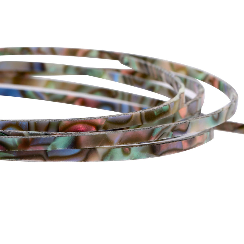 Musiclily 1650x3x1.5mm Plastic Binding Purfling Strip for Acoustic Classical Guitar, Abalone Shell