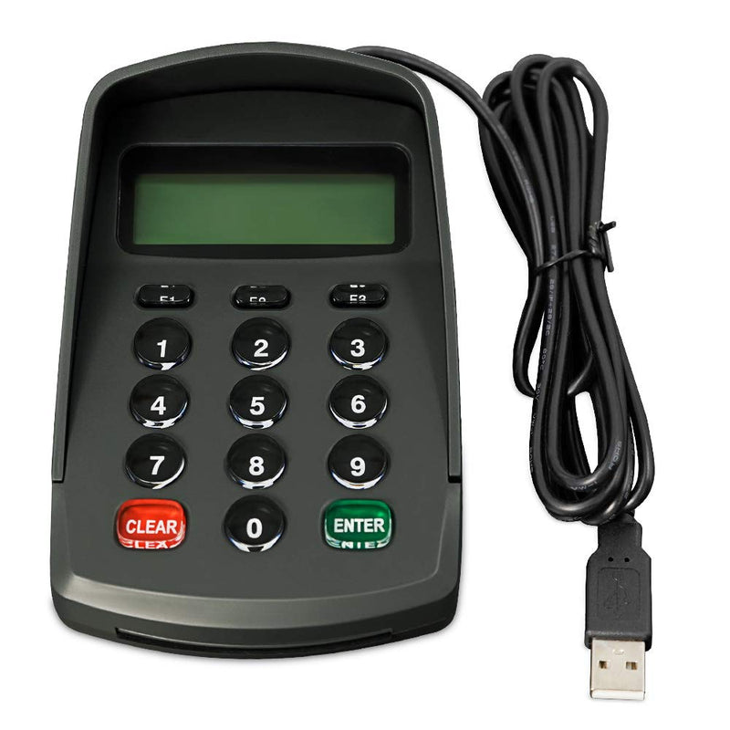USB 15 Keys Keypad Numeric Keyboard Numpad/Digital Keyboard/Pin Pad with LCD Plug and Play Support Bank POS Terminal Input Password Numpad Keypad (YD541-Ciphertext) YD541-Ciphertext