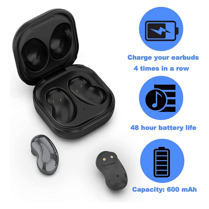 Earbuds Charging Case for Samsung Galaxy Buds Live SM R180, Replacement Charger USB Charging Case Dock. Black