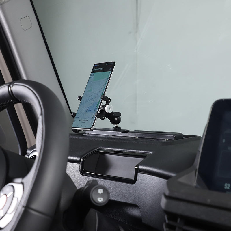 Car Central Control Multi-Function Phone Bracket Compatible with Ineos Grenadier 2020-2026 Dash Panel Track Cell Phone Holder Insert Accessories (Type A, Style A) Type A