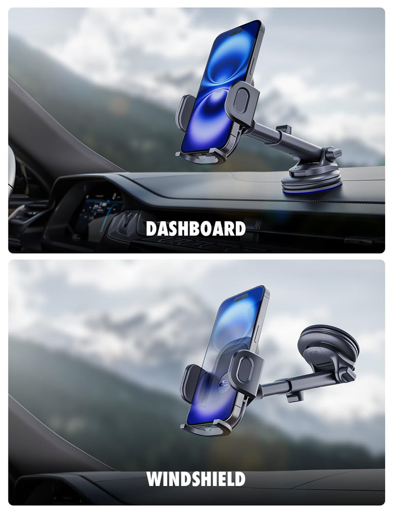 Bracketron TripGrip 2.0 Car Phone Holder, Dash & Window, Suction Cup, 360° | TripGrip 2.0 suction cup car phone mount with one-hand operation and secure mounting for iPhone, Samsung, and GPS devices