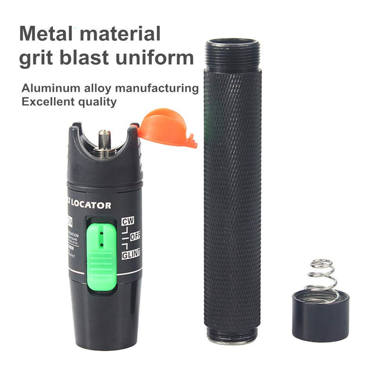 Visual Fault Locator, 30-50KM Fiber Optic Cable Tester Meter VFL Red Light Pen Light Source Testers