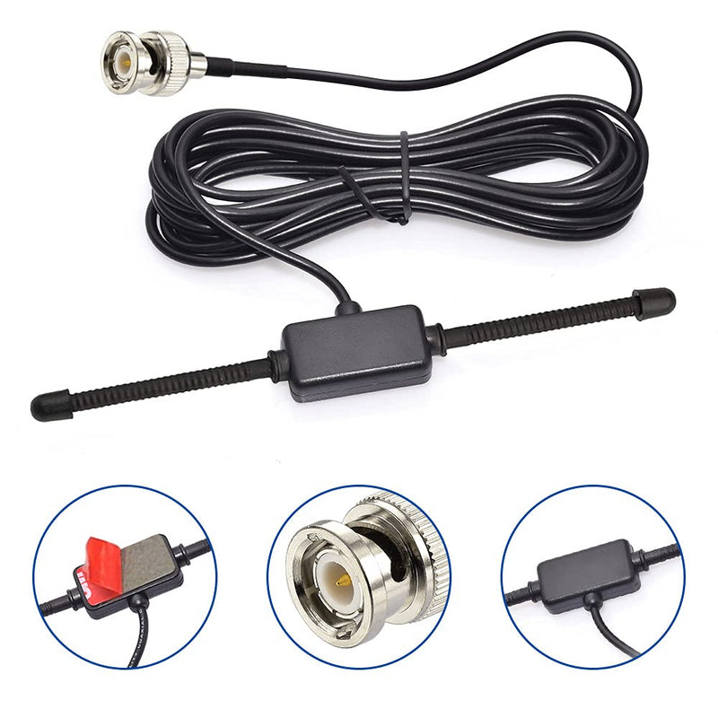 [AUSTRALIA] - Bingfu VHF UHF Car Truck Police Scanner Adhesive Mount Antenna Vehicle Ham Radio Amateur Radio Mobile Scanner BNC Male Dipole Antenna Compatible with Uniden Bearcat Whistler Radio Shack Radio Scanner 