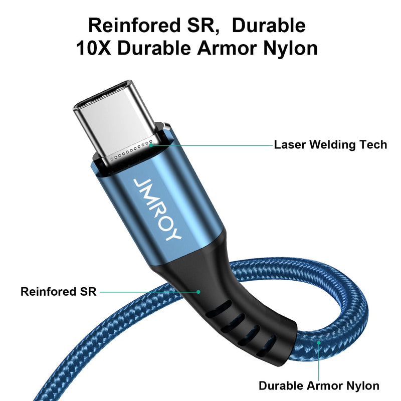 USB C Cable 3.1A Fast Charging Cable Type C Charging Cable for Samsung Galaxy A51 A50 A41 A40 A71 A21s A20 A20e S8 S9 S10 S20 fe, Note 10 9 8, Huawei P40 P30. P20 P10 P9 (1M) 1m gray