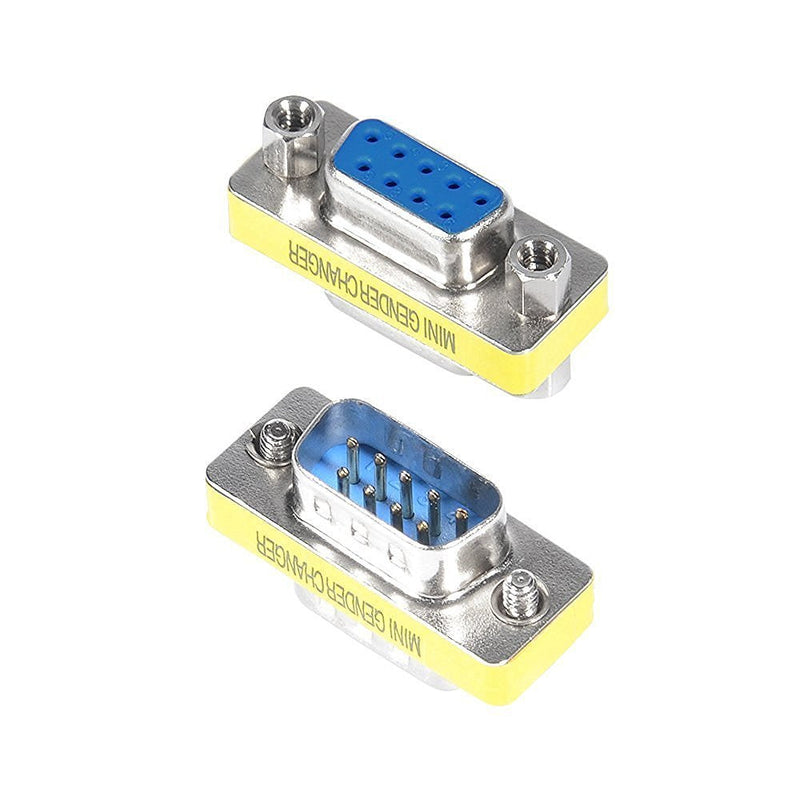 Top-Longer Rs232 Serial Cable 9 Pin DB9 Female to Female / Male to Male Gender Changer Coupler Adapter Connector Pack of 4
