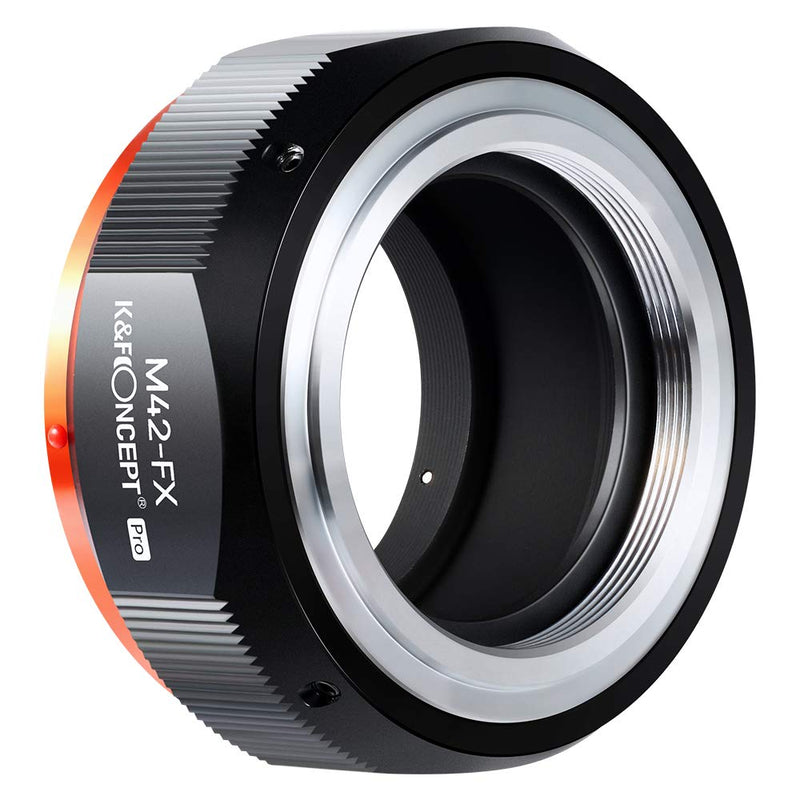 K&F Concept M42 to Fuji X Lens Mount Adapter for M42 Screw Mount Lens to Fujifilm Fuji X-Series X FX Mount Mirrorless Cameras with Matting Varnish Design for Fuji XT2 XT20 XE3 XT1 X-T2 M42-FX
