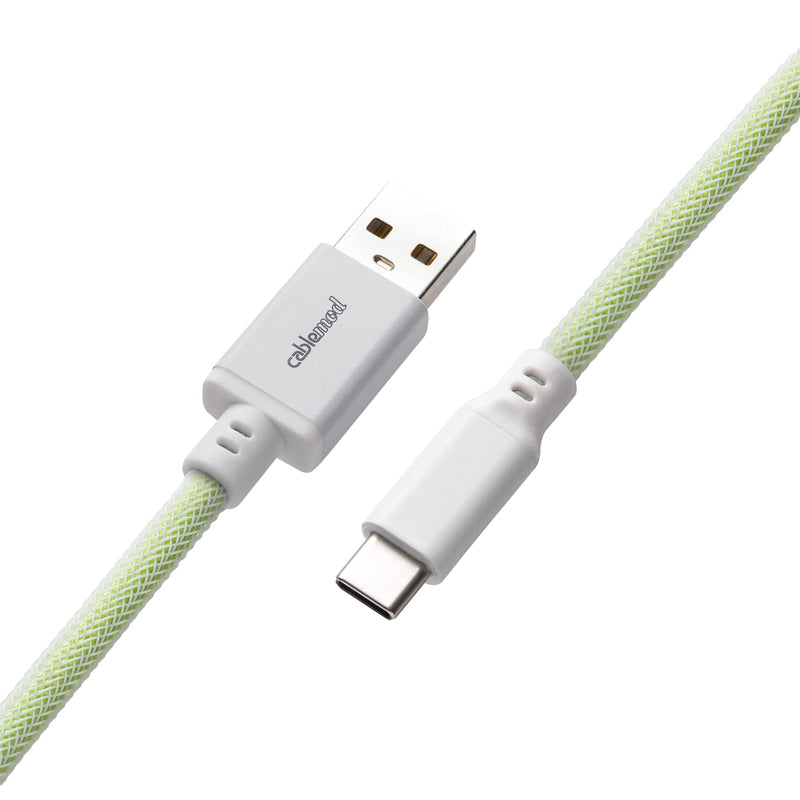 CableMod Pro Coiled Keyboard Cable (Lime Sorbet, USB A to USB Type C, 150cm) Pro Coiled (USB Type C) Lime Sorbet