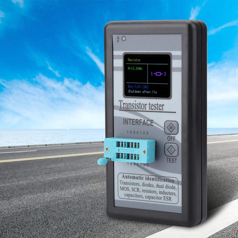 M328 Transistor Tester, NPN/PNP Transistor, Transistor Tester Multifunctional Transistor Diode Resistance Inductance, 0.5Ω - 50MΩ, LCD Transistor Tester Digital Transistor Tester
