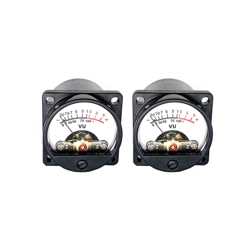 2PCS 35mm VU Meter Stereo Audio Level Indicator Audio Meter Backlight Adjustable + Audio Level Amplifier Driver Board