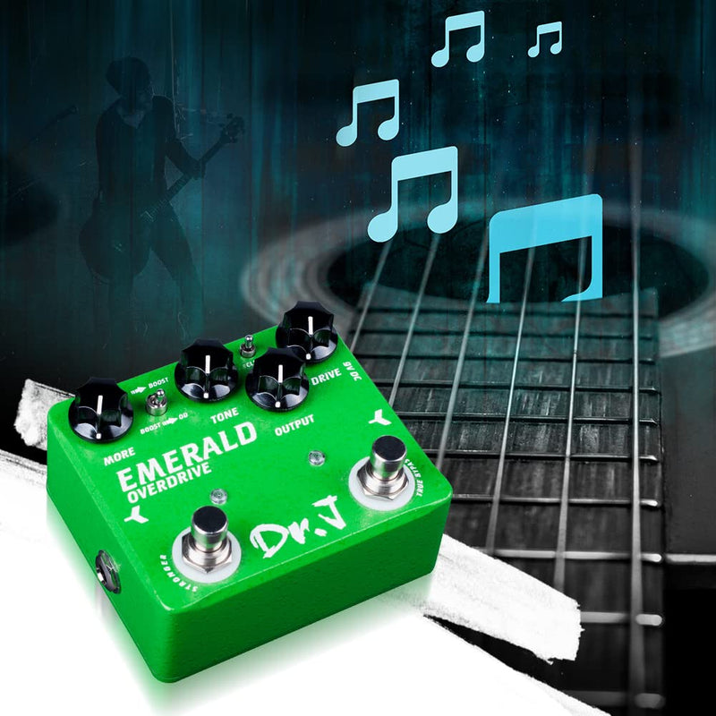 JOYO Overdrive Guitar Pedal Creamy Overdrive with Beautiful Warm Character Tones for Electric Guitar Effects High-end Edition Dr.J Series (D60) Grass Green