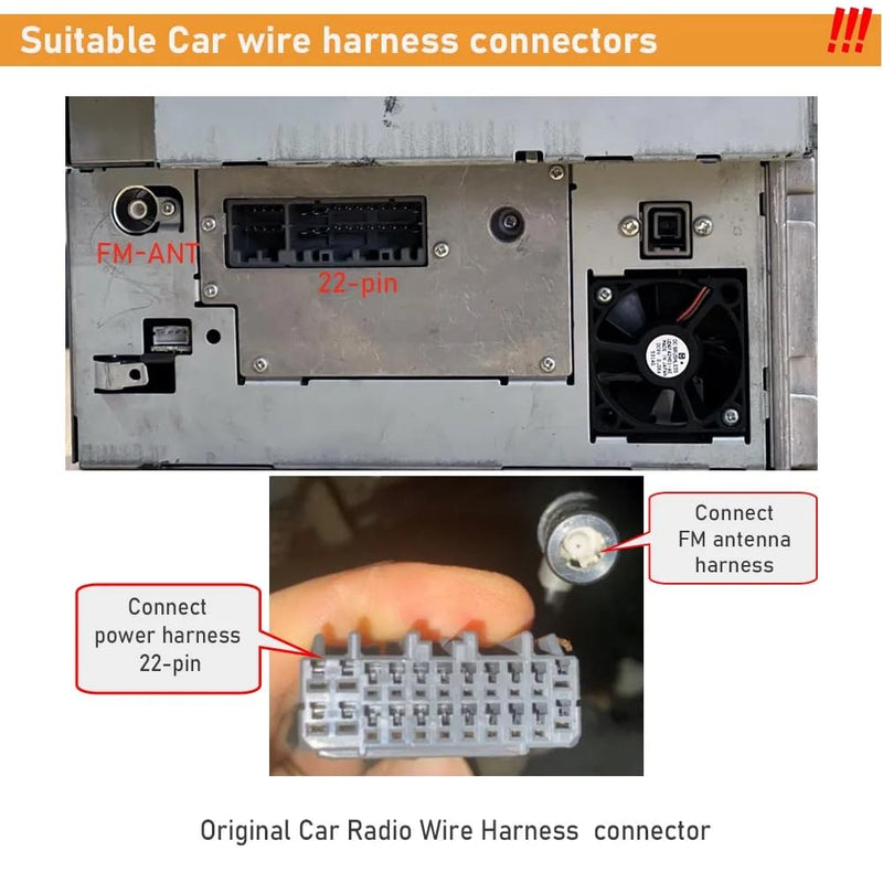 16pin Car Stereo Radio Power Retrofit Wiring Harness Adatper fits for Chrysler 300C Dodge Jeep Compass Patriot Commander Grand Cherokee Wrangle