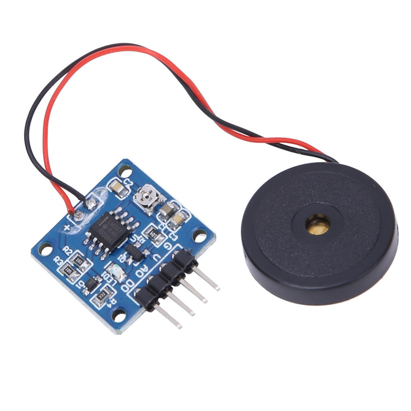 [AUSTRALIA] - Vibration Switch Module 5.0V DC AD/DO 0.8 x 0.8 Inch Piezoelectric Vibration Tapping Sensor Module 