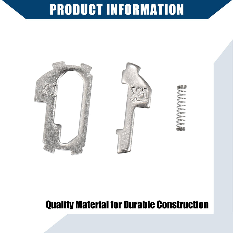 [AUSTRALIA] - 350pcs Car Lock Reed Lock Plate Auto Key for Honda HON66 Lock/Outer/Durable Metal / 1 Set Silver Tone 