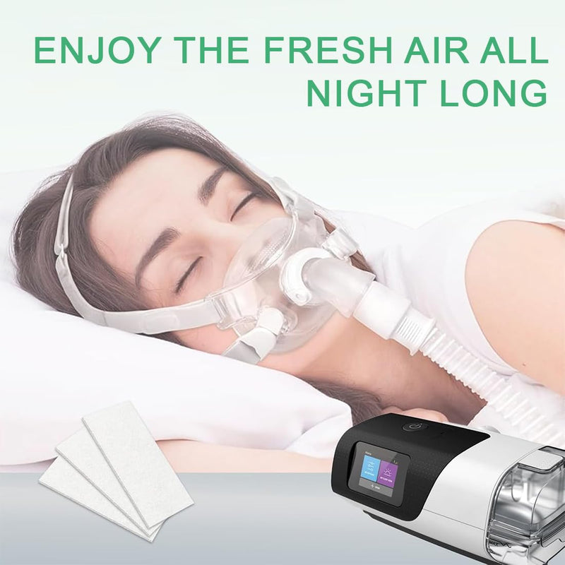 JEYORZY 20pcs Disposable Air Filter Accessories, CPAP Filter, Compatible with ResMed AirSense 10, ResMed AirCurve 10, ResMed S9 and ResMed AirStart. Improve Your CPAP Experience, Premium CPAP Air White-20 Pieces