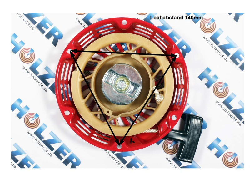 HOLZER Pull Starter for 5.5 & 6.5 HP Petrol Engines and Power Generators/Red