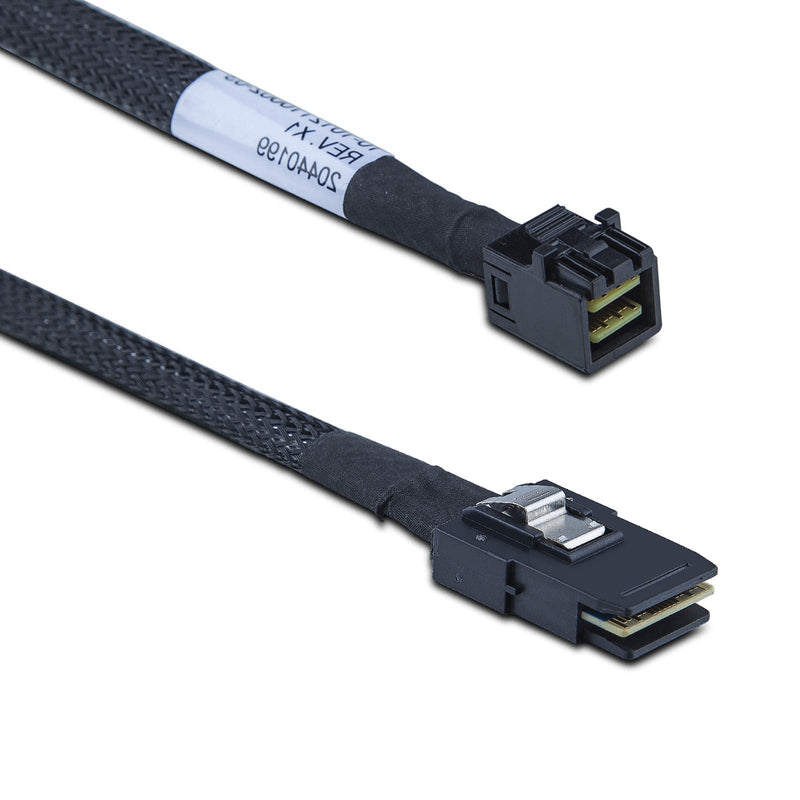 [AUSTRALIA] - SFF-8643 to SFF-8087 Internal Mini SAS HD Cable, Compatible with Raid Controller Hard Drive, 100-Ohm, 1-m(3.3ft), 2 Pack Straight 1m 