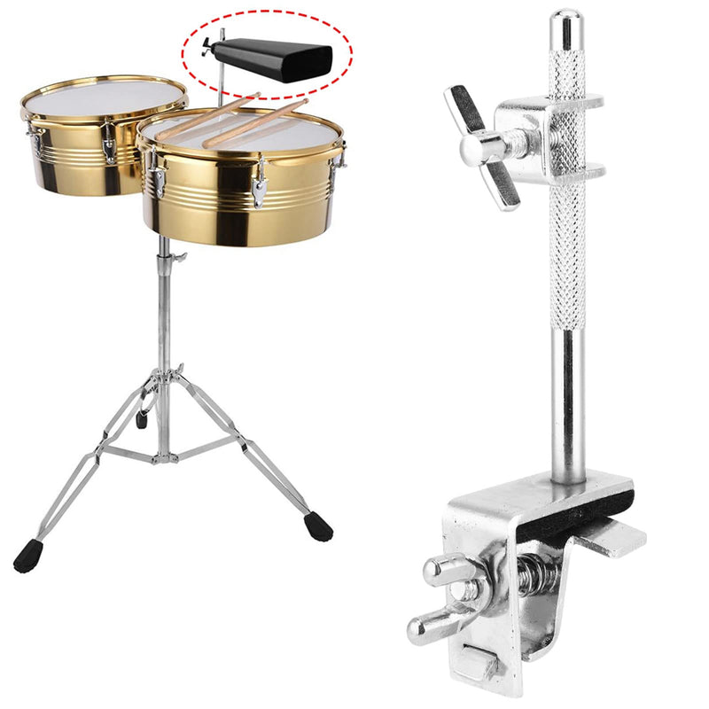 Cowbell Clamp Up or Down Adjustment, Bass Drum Hoop, WC51 Cowbell Holder, Jazz Drum Kit Hoop Clamp, Cowbell Instrument Accessories for Drummer Rattle