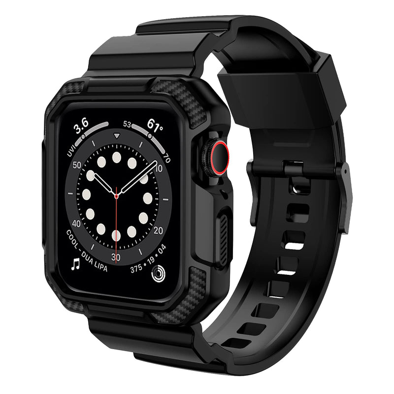 OROBAY Compatible with Apple Watch Band with Case 41mm 40mm 38mm, Matte Black and Army Green