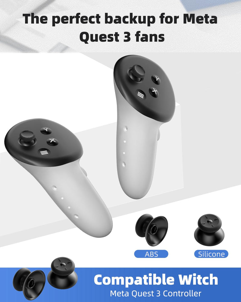 Joystick Replacement Kit for Oculus Quest 2 Controller, OLCLSS Accessories for Oculus Quest 2 Controller and Meta Quest 2 Controller (2-in-one)