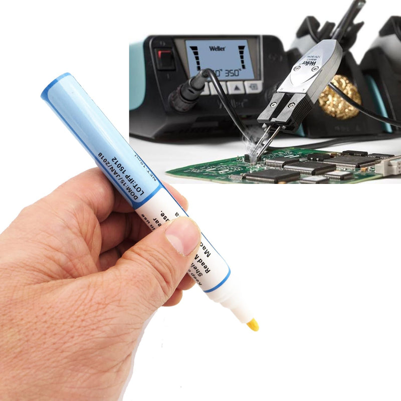 3 Pieces No Clean Solder Pen Rosin Solder Pen for Electronics Tabbing Wiring Soldering Welding Circuit Board Maintenance Liquid Solder Pen Solder Braid Liquid Solder Flow