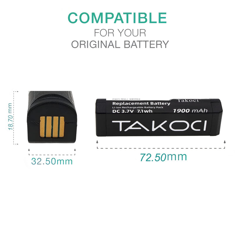 (2-Pack) 1900mAh SB902 SB902A Battery Replacement for GLXD Transmitters/Advanced Wireless Systems GLXD1 GLXD2 GLXD14
