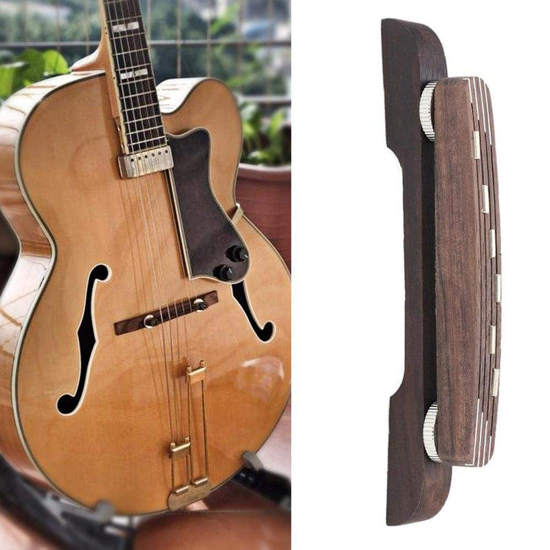 [AUSTRALIA] - Archtop Jazz Guitar Bridge, Rosewood, Adjustable 6-String Repair Part 