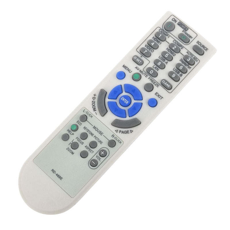 Beyution RD-469E Replace Projector Remote Control Fit for NEC NP-M282X,NP-M302WS, NP-M303WS,NP-M322X, NP-M323H, NP-M362X, NP-M363W,NP-M402H, NP-M332XS, NP-M333XS, NP-M352WS, NP-M353WS, NP-M362W