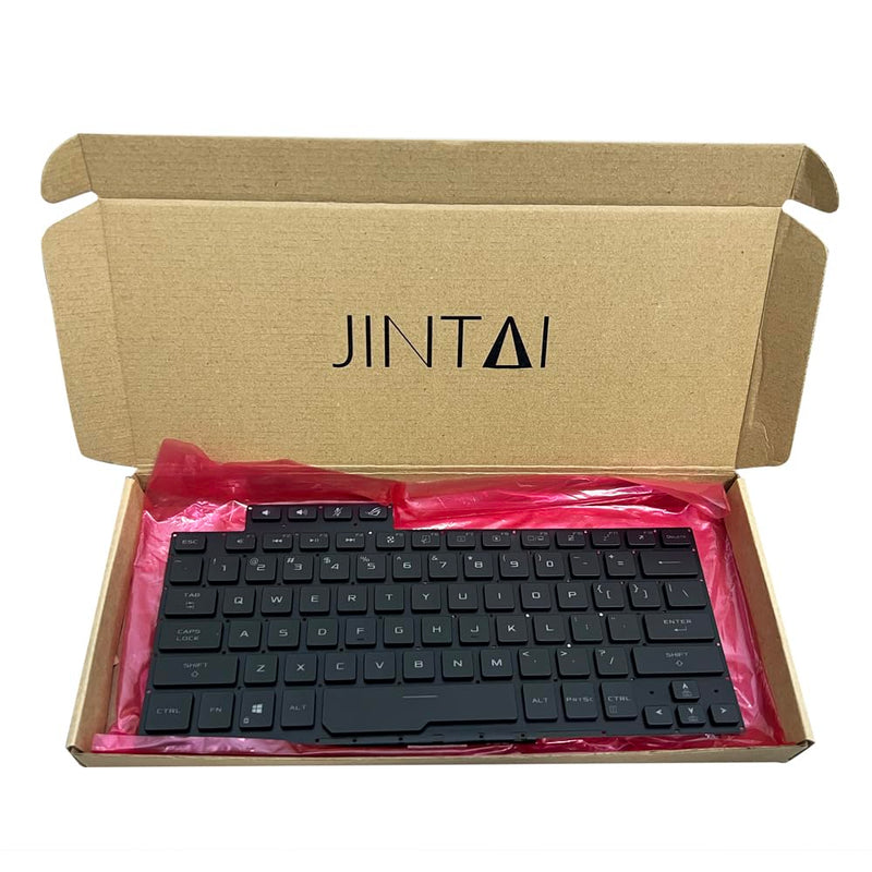 JINTAI Backlit US Keyboard for ASUS ROG Zephyrus G14 GA401 0KNR0-2618US00 | US Backlit Keyboard Replacement for ASUS ROG G14 Zephyrus GA401 GA401I GA401IU 0KNR0-2618US00