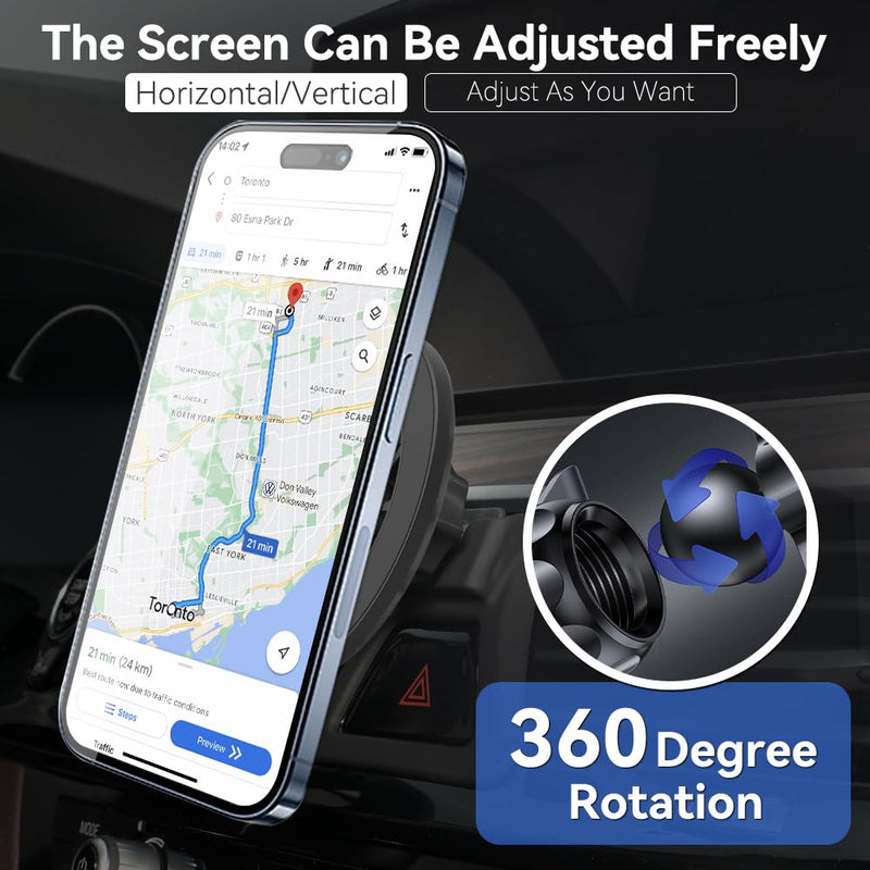 Fits MagSafe Car Mount for BMW 5 Series 2017-2023 for MagSafe Car Phone Holder Magnetic for BMW Phone Mount 5 Series Compatible for iPhone 16/15/14/13/12/Mini Series MagSafe Case