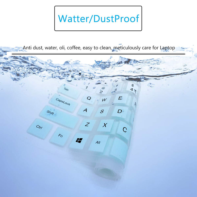 Keyboard Cover fit Dell Inspiron 15 3000 5000 Series /Dell G3 15 17 Series/ Dell Inspiron G7 7786 7790 /Dell Inspiron 3583 3593 3558 3580 5570 5558 5559 7559 7567 Accessories Keyboard Cover-MintGreen MintGreen