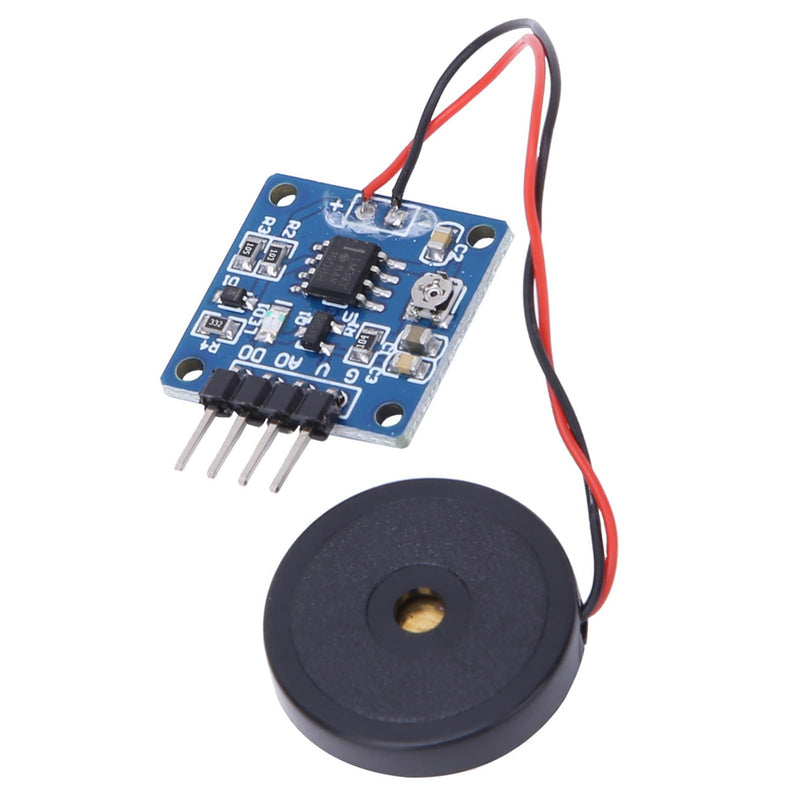 [AUSTRALIA] - Vibration Switch Module 5.0V DC AD/DO 0.8 x 0.8 Inch Piezoelectric Vibration Tapping Sensor Module 