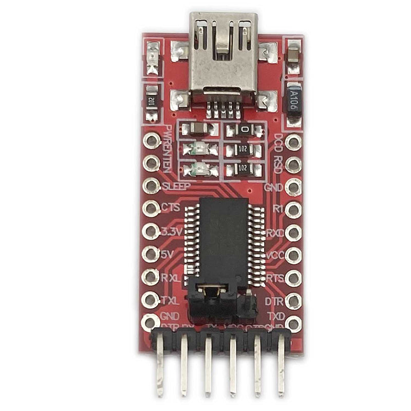 Kiro&Seeu 3.3V 5V FT232RL FTDI USB to TTL Serial Converter Adapter Module Compatible with Arduino Mini Port