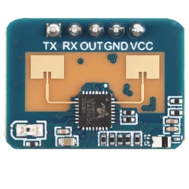 1 x Human Micromotion Detection Millimetre Wave Sensor LD2410C and 24 GHz Frequency Radar Principle Frequency Modulation Continuous Wave (FMCW) Waveform Radar Sensor Module