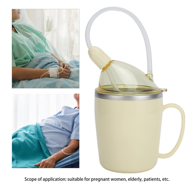Nunafey Adult Leakproof Cups, Convalescent Feeding Cups 350ml Lightweight for Hospital Home Use
