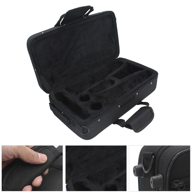 Clarinet Case,Water resistant Clarinet Bag Case Black Foam Padded Thickened Ox Cloth Storage Bag with Strap for Clarinet Case